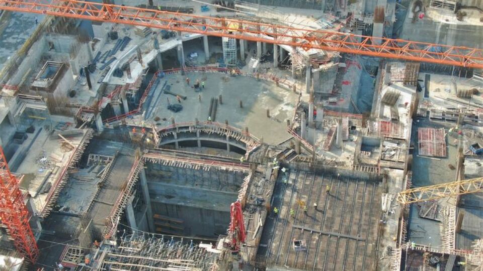 Sahne göründü! İnşaat son hız sürüyor