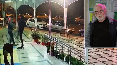 Camiden çıktığı an! Yaşlı adama kiracı dayağı!