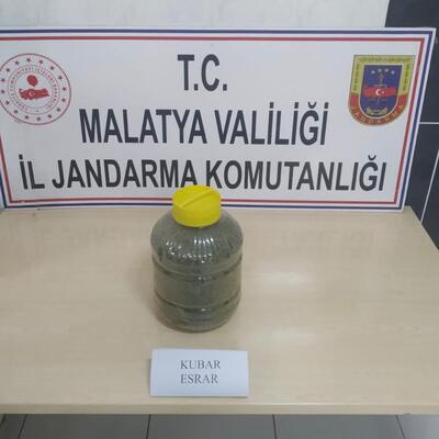 Turşu bidonunda esrar