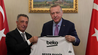 Erdoğan, Beşiktaş heyetini kabul etti