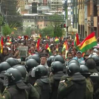 Bolivya'da ordu sokağa indi