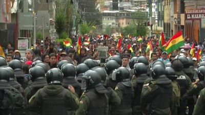 Bolivya'da ordu sokağa indi