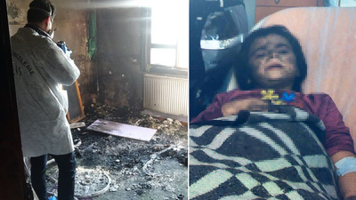 Şerife'yi alevlerden komşuları kurtardı!