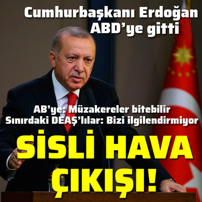 Cumhurbaşkanı Erdoğan ABD'ye gitti