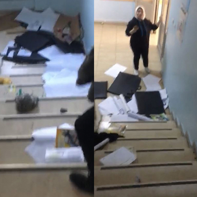 Okulda tuhaf hareket!