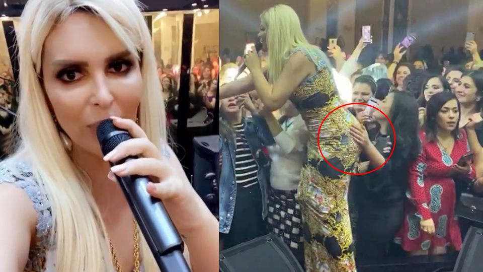 Sahnede neye uğradığını şaşırdı