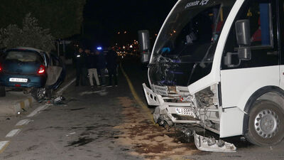 Fethiye'de feci kaza...Minibüsün sürücüsü direksiyon koltuğundan böyle fırladı