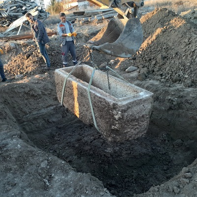 Yol yapım çalışmasında bulundu!