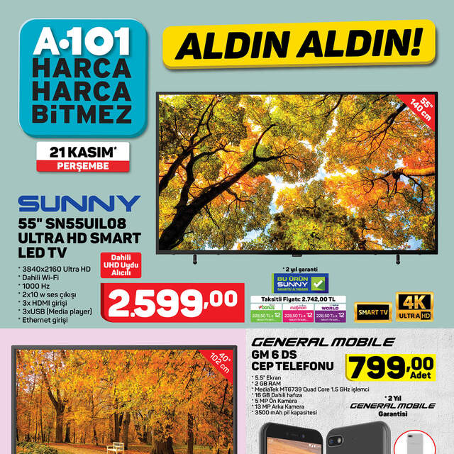 21 Kasım A101 aktüel ürünler kataloğu