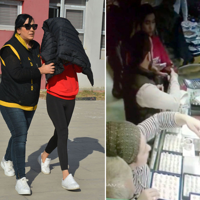 Kuyumcuda altınları verdiği eşini emniyette tanımadı!