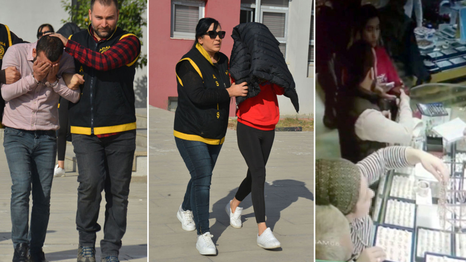 Kuyumcuda altınları verdiği eşini emniyette tanımadı!