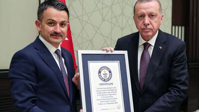 Rekor kırılmıştı! Belgesi verildi