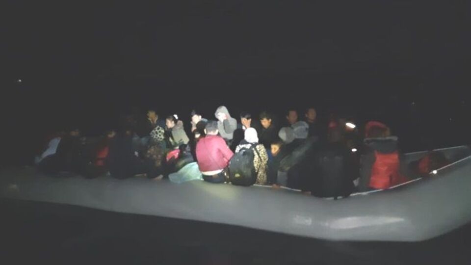 Bodrum açıklarında 36 düzensiz göçmen yakalandı