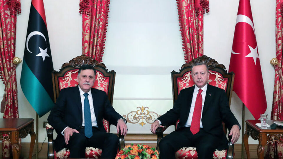 Cumhurbaşkanı Erdoğan, Sarraj'ı kabul etti