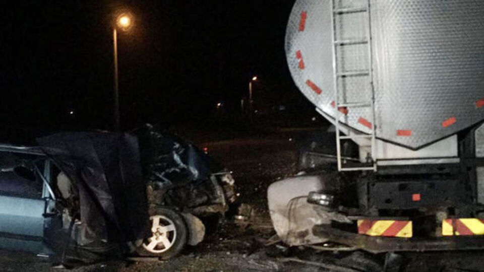 Emniyet şeridinde feci kaza!