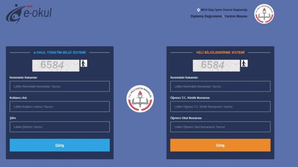 E-okul öğrenci giriş sayfası 2019