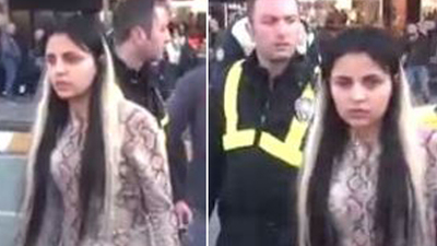 Fas uyruklu kadın Taksim'i birbirine kattı!