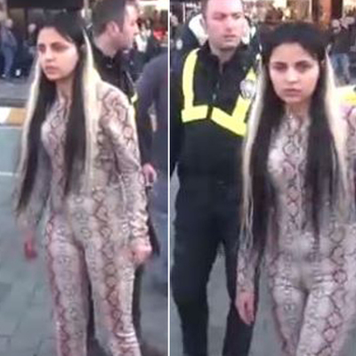 Fas uyruklu kadın Taksim’i birbirine kattı!