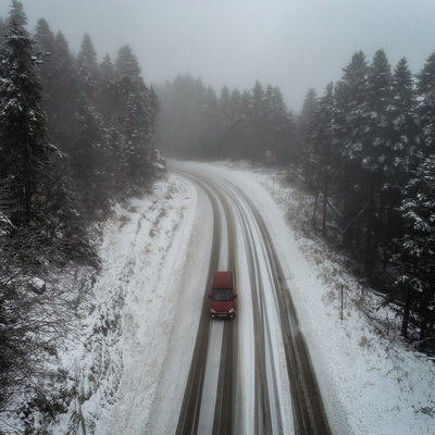Hem sağanak hem kar!