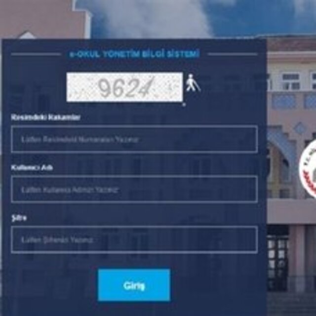 E okul VBS öğrenci giriş sayfası 2019