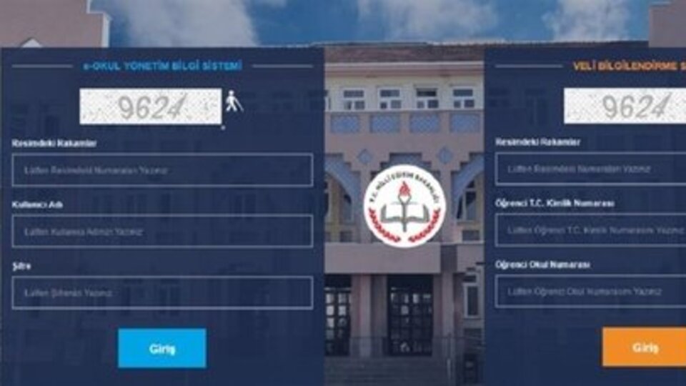 E okul VBS öğrenci giriş sayfası 2019