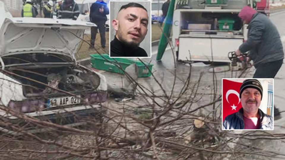 Dalları temizliyordu! Korkunç tesadüf!