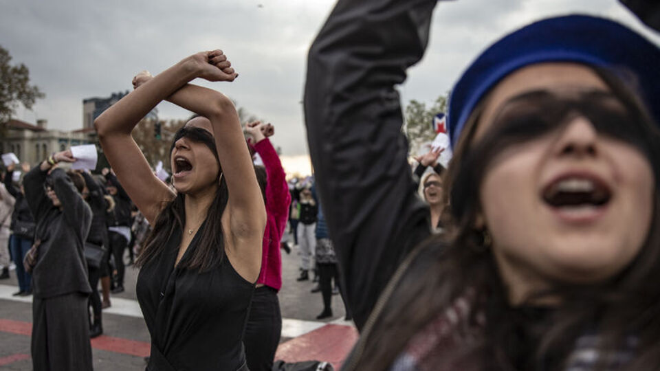 Kadıköy'de 'kadına şiddet' protestosu