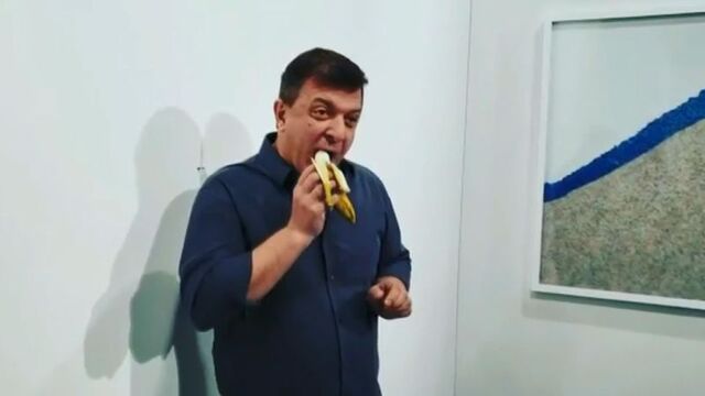 120 bin dolarlık sanat eserini yedi!
