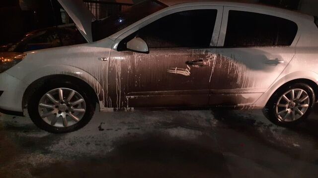 Sobayı tutuştururken otomobili yaktı!