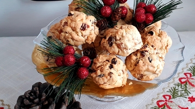 Mısır gevrekli meyveli kurabiye