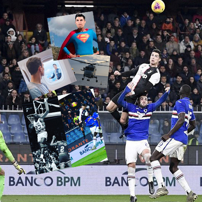 "O bir kuş, o bir uçak, hayır o Ronaldo!"