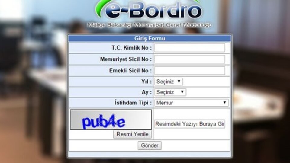 e-Bordro Aralık 2019 maaş görüntüle!