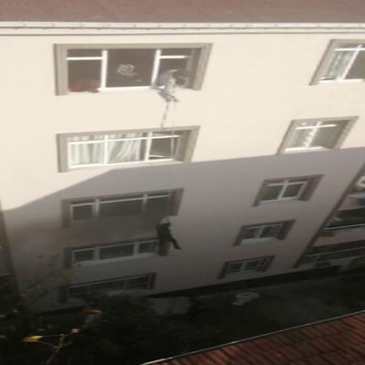 İki canlıydı! Dumanlar her yanı sardı!