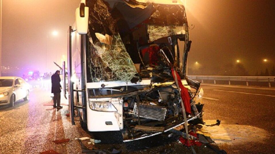 Ankara'da otobüs kazaları