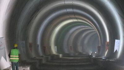 Honaz Tüneli'nde sona doğru