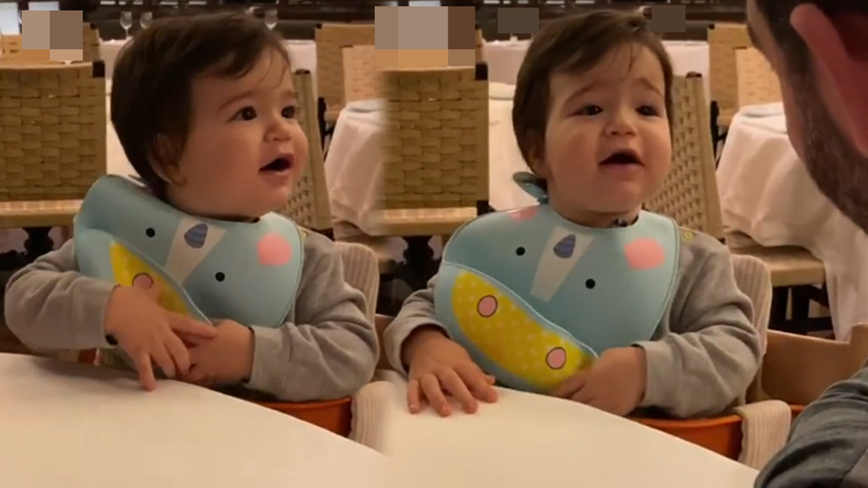 Arda ve oğlunun keyifli anları