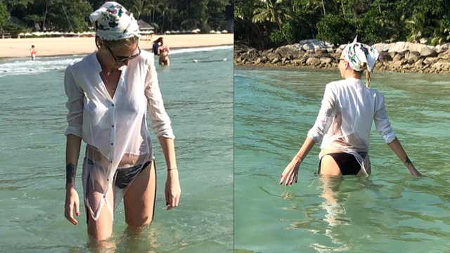 Boşanma sonrası soluğu Phuket'te aldı