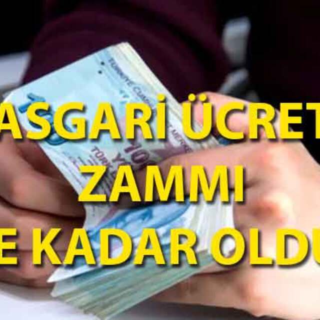 2020 asgari ücret zammı ne kadar?
