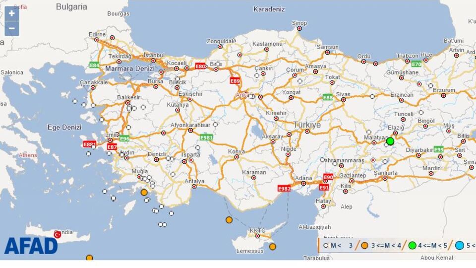 En son nerede deprem oldu?