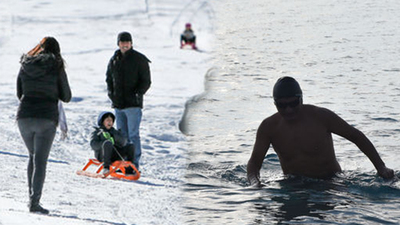 Antalya'da kar ve deniz keyfi!