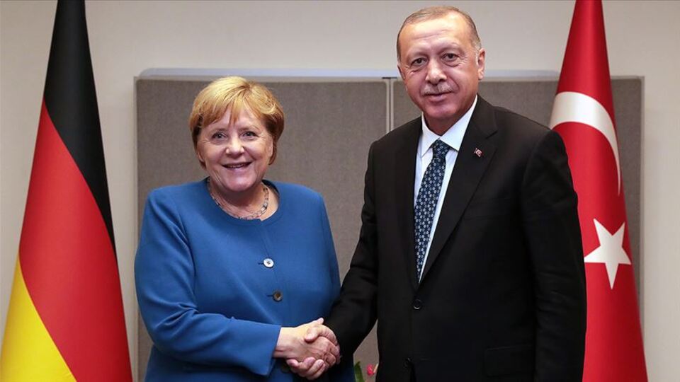 Cumhurbaşkanı Erdoğan, Merkel ile görüştü