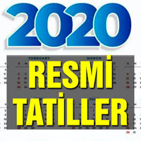 2020 resmi tatiller belli oldu