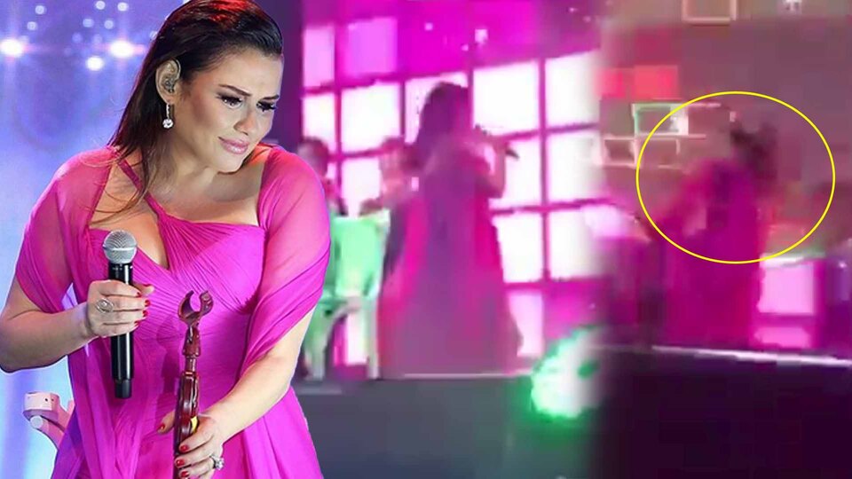 Sahnede böyle düştü