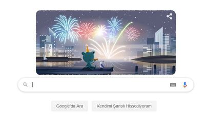 Google'dan yılbaşı sürprizi! Yılbaşı arifesi Doodle'ı!