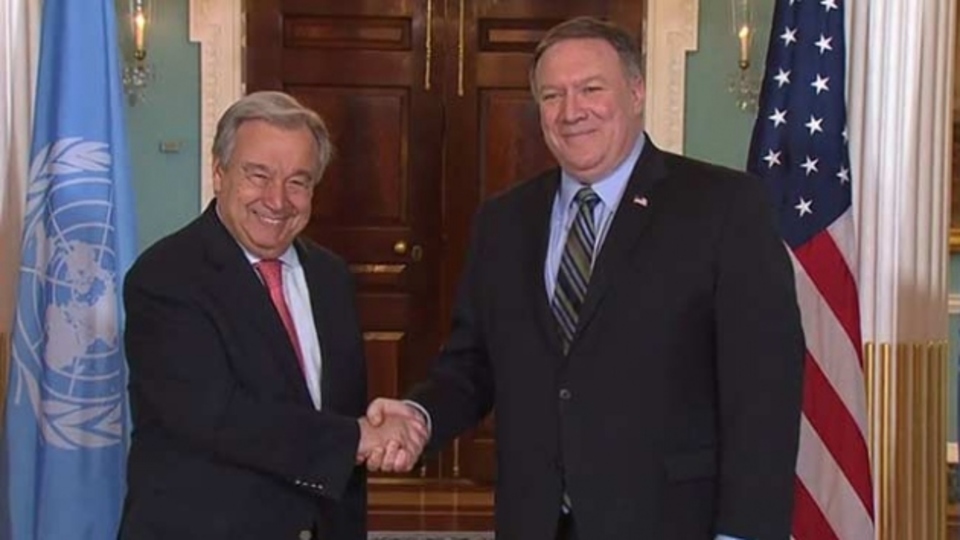 Pompeo ve Guterres'ten Irak görüşmesi