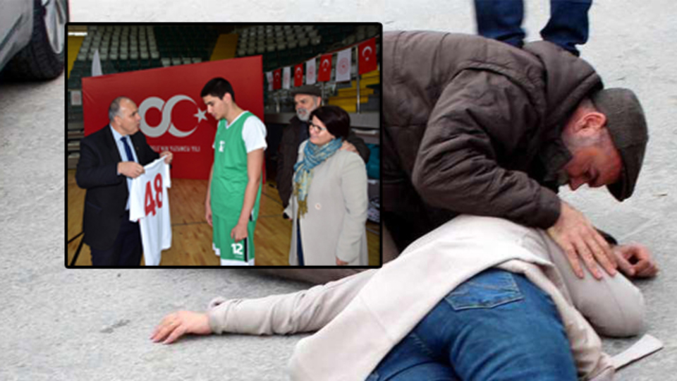 Elini tutup "Ne olur dayan karıcığım" diye seslendi