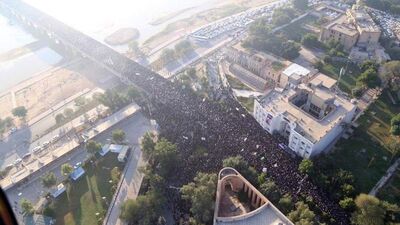 İran'da tören başladı! Yüz binler "ABD'ye ölüm!" diyor!