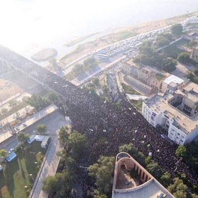 İran'da tören başladı! Yüz binler "ABD'ye ölüm!" diyor!