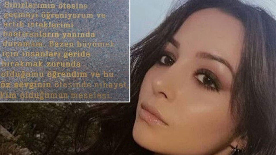 Ceren'in paylaşımlarından mezar taşı!