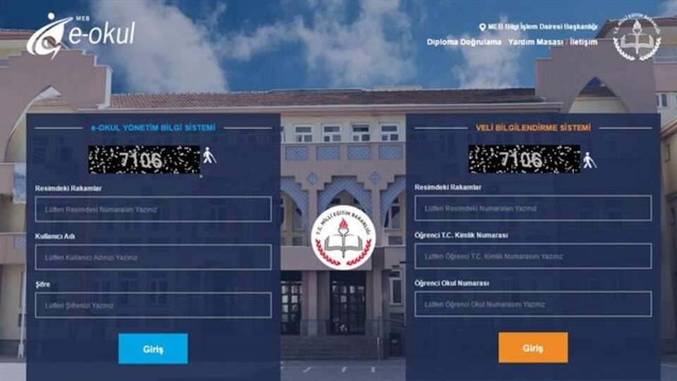 E okul vbs veli bilgilendirme sistemi girişi 2020